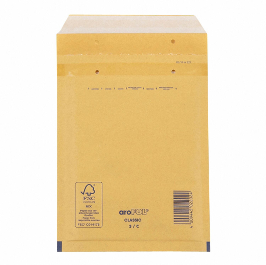 AROFOL CLASSIC Luftpolstertasche 3/C-13, 150x215mm, braun, für B6+
