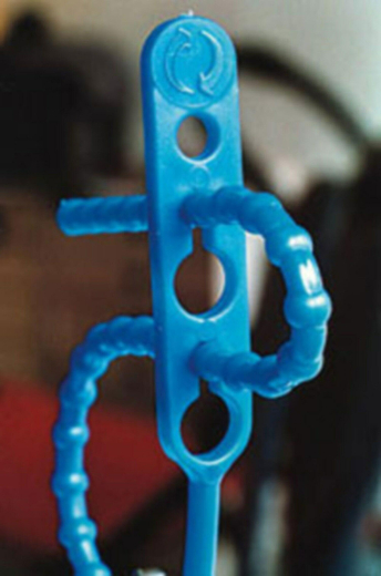 Schnellbinder Blitzbinder Länge 245mm wiederverschließbar grün, 100 Stk.