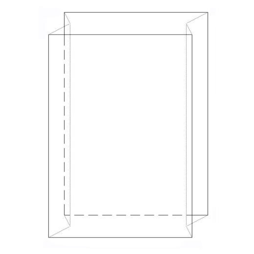 Seitenfaltensack 900+600x1800, transparent, 1000liter, 55my