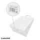 Papiertragetaschen 27 x 32 x 16 cm mit EAN-Code weiss, 50 Stk.