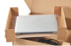 ColomPac Fixtray für 17' Notebook inkl. Versandkarton mit Selbstklebeverschluss & Aufreißfaden braun