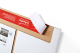ColomPac Universal-Versandverpackung 298 x 205 x -85mm mit doppeltem Selbstklebeverschluss & Aufreißfaden weiß