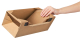 ColomPac Euroboxen XL 600 x 400 x 300mm mit Deckel - Selbstklebeverschluss & Aufreißfaden braun