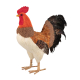 Hahn aus Naturmaterialien Ostern Osterdeko 54 cm
