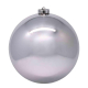 Weihnachtskugeln Christbaumkugeln aus Kunststoff silber, Ø10cm, 4 Stk.