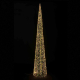 Weihnachtsbaum Pyramide aus Metall/PET, mit LED, warmweiß, 210cm, 1 Stk.