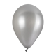 Luftballons 'Perlmutt', silber, Ø29cm, 50 Stk.