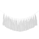 Tassel-Girlande aus Papier weiß 3m, 1 Stk.