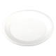 Platten aus Bagasse, naturweiß, oval 32x25cm, 50Stk.