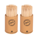 Zahnstocher aus Holz rund Ø2mm 65mm, 2 Behälter je 150 Stk.