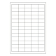 Etiketten Labels selbstklebend weiß 38 x 21.2mm auf DIN A4, 6500 Stk.