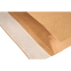 Musterfaltenbeutel mit SK-Klappe aus Kraftpapier 120 g/m² 250x50x353 + 50 mm
