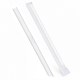 Mehrwegtrinkhalme für BUBBLE TEA JUMBO transparent, einzeln gehüllt 20cm Ø12 mm, 100 Stk.