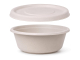 Dressingbecher Dipschale 30ml rund aus Bagasse (Zuckerrohrfasern) inkl Deckel, 150 Stk.
