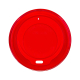 Domdeckel rot für Pappbecher COFFEE TO GO mit 80mm Ø, 100 Stk.