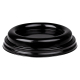 Domdeckel TUBE schwarz für Pappbecher COFFEE TO GO mit 90mm Ø, 50 Stk.