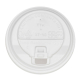 Domdeckel mit Verschlußklappe weiß für Pappbecher COFFEE TO GO 90mm Ø, 100 Stk.