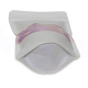 Standbodenbeutel Kraftpapier weiß mit Fenster, 160x270x80mm, 750ml, 500 Stk.
