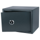 Tresor Safe 35x25x25cm mit Schlüssel-Schloss für Tisch/Wandmontage dunkelgrau