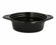 Mehrweg Suppenschalen Suppenterrinen 500ml inkl. Deckel Ø15,6cm schwarz, 12 Stk.