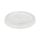 Deckel flach mit Loch zu Becher Ø 76 mm aus PLA, 50 Stk.