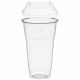 Trinkbecher 500ml + Domdeckel mit C-Loch stapelbar aus PLA 50 Stk.
