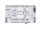 Satino Hyginity Doppelrollen Toilettenpapierspender, System MT1, 30,1 cm ×15,9 cm × 18,6 cm, weiß
