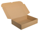 Stülpdeckelkarton DHL-Kleinpaket 346x247x80mm (Außenmaß) braun wiederverwendbar