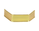U-Clips VerschlussClips Beutelverschlüsse 40 mm Gold Papier, 1000 Stk.