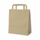 Papiertragetaschen aus Kraftpapier, braun, mit EAN-Code, 22 x 18 x 8 cm, 250 Stk.