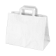 Papiertragetaschen 27 x 32 x 16 cm mit EAN-Code weiss, 50 Stk.