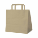 Papiertragetaschen 25 x 26 x 17 cm mit EAN-Code braun, 50 Stk.