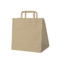 Papiertragetaschen 33 x 32 x 21 cm mit EAN-Code braun, 50 Stk.
