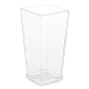 Fingerfood-Becher eckig, klar, 85 ml PS, 4 x 4 x 8,2 cm, 40 Stk.