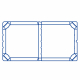Pizzakarton aus Mikrowellpappe mit neutralem Motiv, 26 x 26 x 3 cm, 100 Stk.