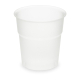 Einweg-Trinkbecher matt natur 100 ml 0,1 l aus PLA ø 57mm, 50 Stk.
