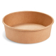 Salatschalen Feinkostschalen braun aus Pappe mit PE beschichtet 500ml Ø150mm, 50 Stk.