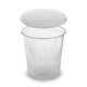 Rundbecher klar 500 ml mit Deckel PP mikrowellengeeignet, 250 Stk.