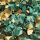 DECOFILL dekorative Papier-Verpackungschips Polsterchips, grün, 400 Liter