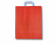 Papiertragetaschen aus Kraftpapier 220+100x280mm rot, 250 Stk.