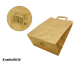 Papiertragetaschen 25 x 26 x 17 cm mit EAN-Code braun, 250 Stk.