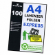 PAVO EXPRESS-Laminierfolien A4, 216 x 303mm, 2x 125 mic, 100 Stk.