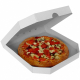 Pizzakarton -extra stark- weiß, 32 x 32 x 3 cm, 100 Stk.