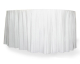 Tischskirting Tischverkleidung selbstklebend, Airlaid, 4m x 72cm weiß