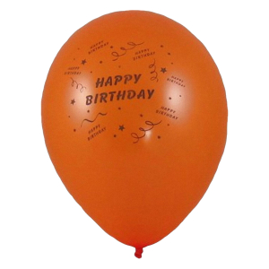 Luftballons 'Happy Birthday' Ø 250 mm, Größe 'M', 100 Stk.