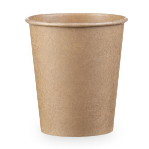Kaffeebecher 'Coffee To Go' Pappbecher 100% ohne Kunststoff braun 200ml, 50 Stk.