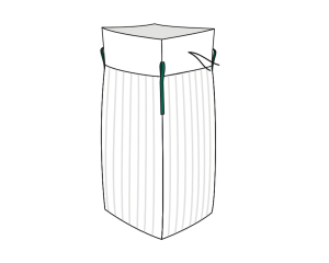 Big Bag 90x90x110cm Typ Holz belüftet 4-seitig Ventilationsstreifen