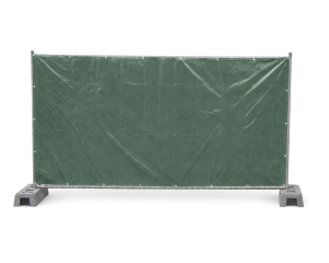 Bauzaunplane geöst 1,76 x 3,41 m 150 g/m² grün