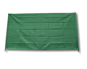 Bauzaunnetz geöst 1,80 x 3,45 m 150 g/m² grün