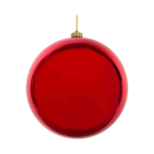 Weihnachtskugeln Christbaumkugeln XL aus Kunststoff rot Ø20cm, 1 Stk.
